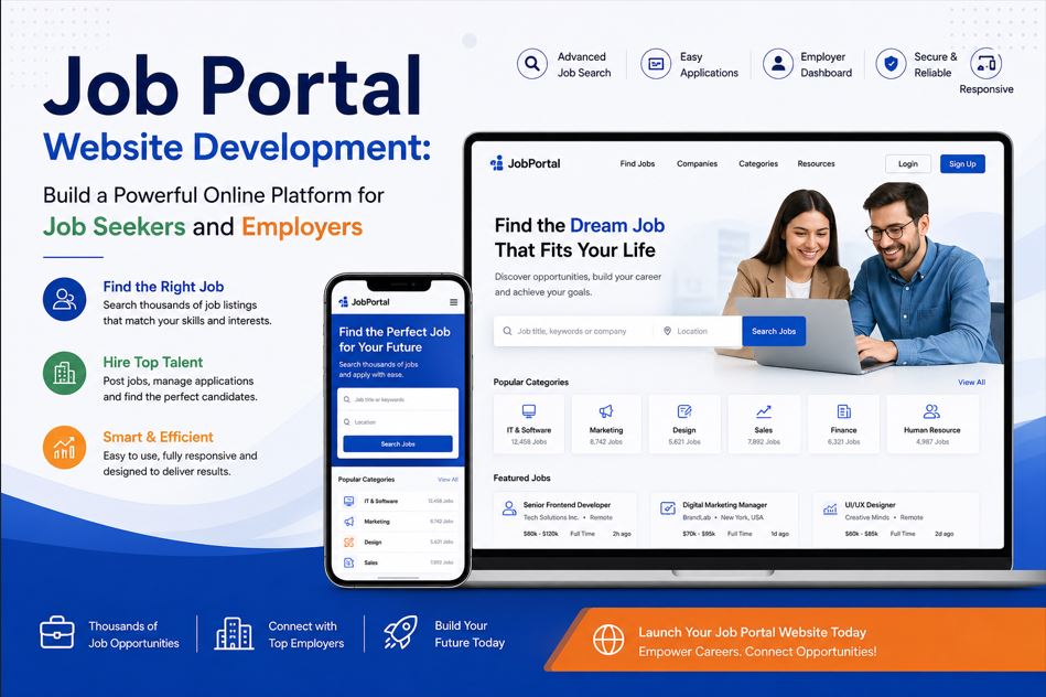 Job Portal Website Development: Build a Powerful Online Platform for Job Seekers and Employers