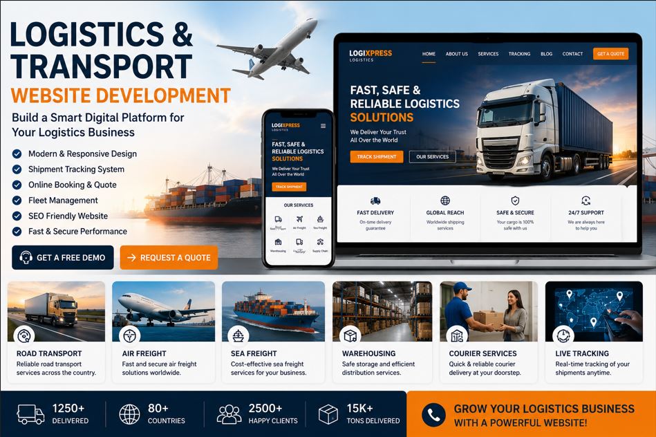 Logistics and Transport Website Development: Build a Smart Digital Platform for Your Logistics Business