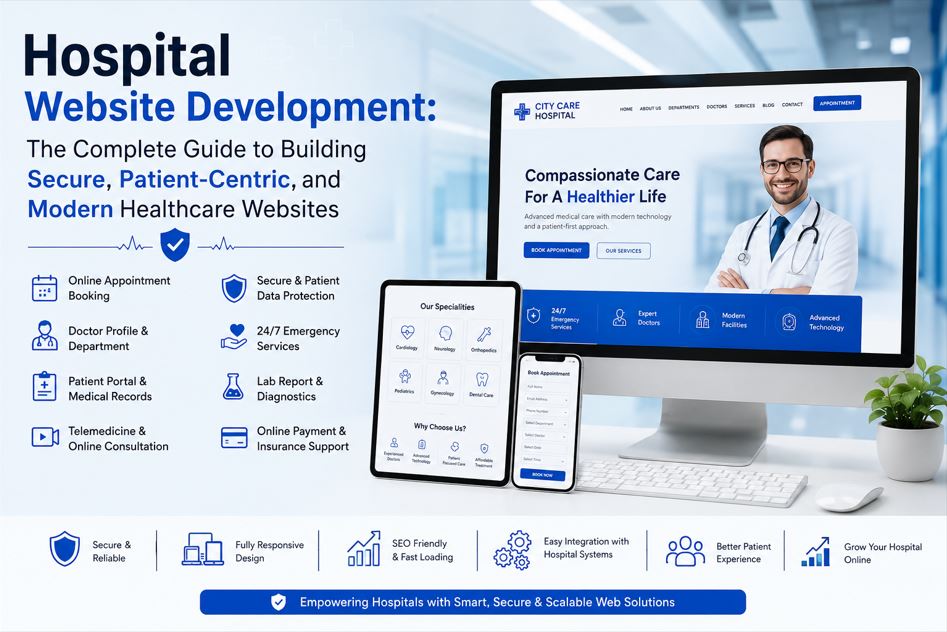 Hospital Website Development: The Complete Guide to Building Secure, Patient-Centric, and Modern Healthcare Websites