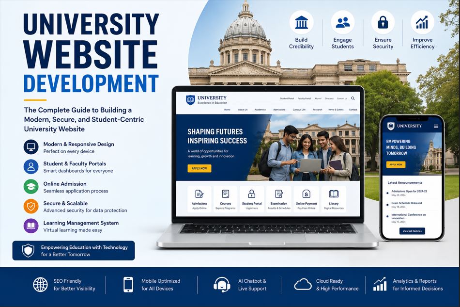 University Website Development: The Complete Guide to Building a Modern, Secure, and Student-Centric University Website