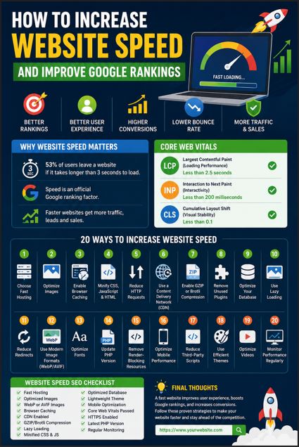 How to Increase Website Speed and Improve Google Rankings